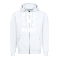White sudden death records Zipper Hoodie - artisFamous