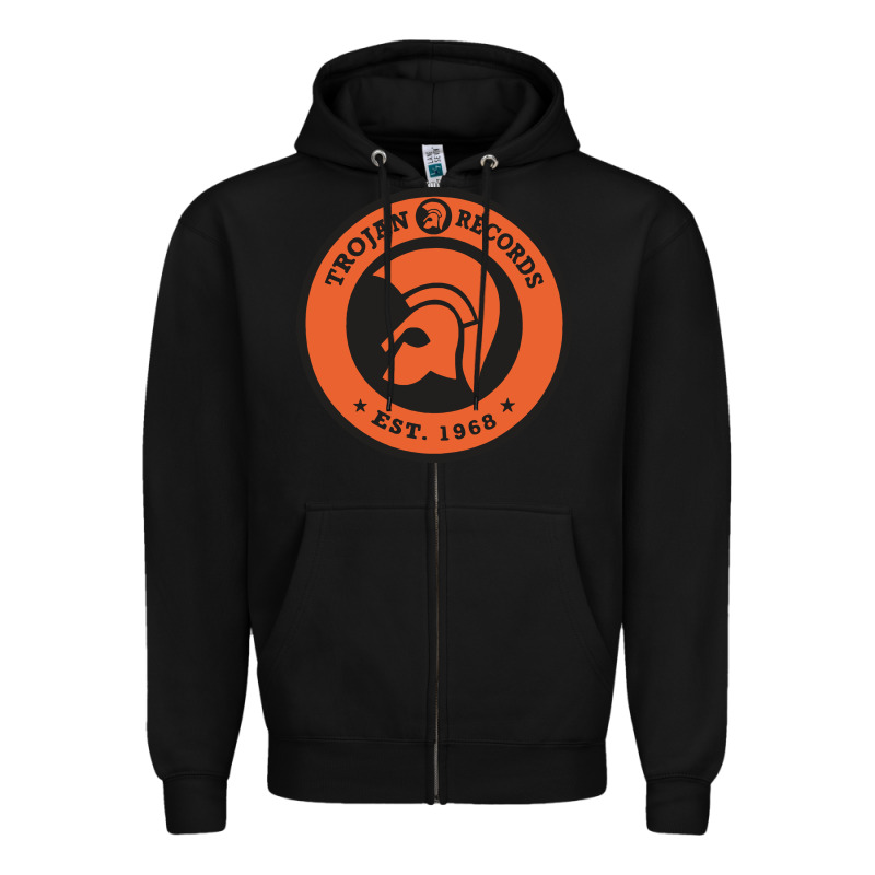 Trojann Records Est 1968 Zipper Hoodie by artisFamous | Teevron