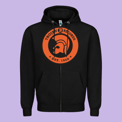 Trojann Records Est 1968 Zipper Hoodie Designed By Artisfamous