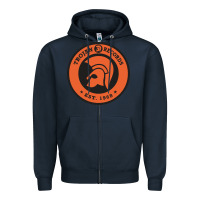 Navy trojann records est 1968 Zipper Hoodie - artisFamous