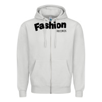Dove Grey fashion records Zipper Hoodie - artisFamous