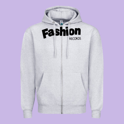 Fashion Records Zipper Hoodie Designed By Artisfamous