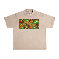 French Oak western sunflower and american football license  plate Urban Heavy Tee - BundleAndBundleShop
