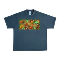 Midnight Navy western sunflower and american football license  plate Urban Heavy Tee - BundleAndBundleShop