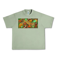 Oil Green western sunflower and american football license  plate Urban Heavy Tee - BundleAndBundleShop