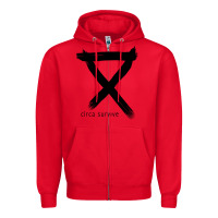 Red circa survive Zipper Hoodie - artisFamous