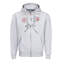 Heather Grey circa survive Zipper Hoodie - artisFamous