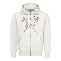 Oatmeal Heather circa survive Zipper Hoodie - artisFamous