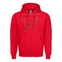 Red circa survive Zipper Hoodie - artisFamous