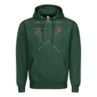 Sports Green circa survive Zipper Hoodie - artisFamous