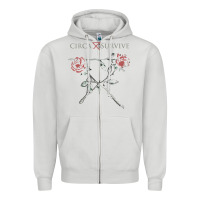 Dove Grey circa survive Zipper Hoodie - artisFamous