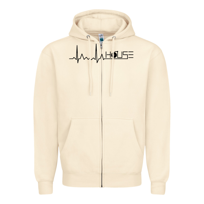House Music Heartbeat Zipper Hoodie by artisFamous | Teevron