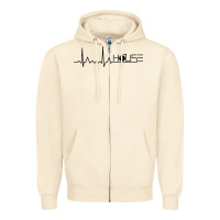 Sandshell house music heartbeat Zipper Hoodie - artisFamous