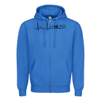 True Royal house music heartbeat Zipper Hoodie - artisFamous