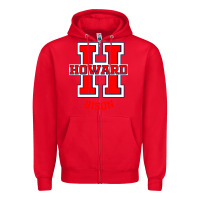 Red howard 1867 university Zipper Hoodie - artisFamous