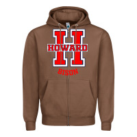 Chestnut howard 1867 university Zipper Hoodie - artisFamous