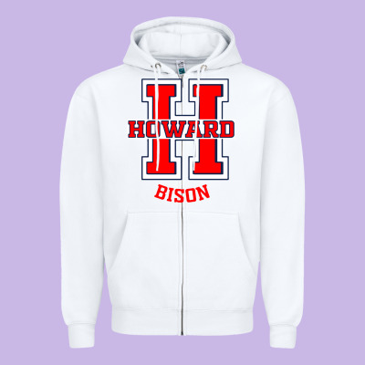 Howard 1867 University Zipper Hoodie Designed By Artisfamous