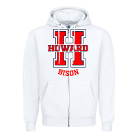 White howard 1867 university Zipper Hoodie - artisFamous