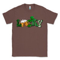 Chestnut Lucky with beer St. Patricks day Classic Tee - HowdyJamesFarm