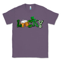 Lavender Lucky with beer St. Patricks day Classic Tee - HowdyJamesFarm