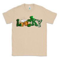 Mushroom Lucky with beer St. Patricks day Classic Tee - HowdyJamesFarm
