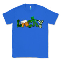 True Royal Lucky with beer St. Patricks day Classic Tee - HowdyJamesFarm