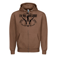 Chestnut i'm your huckleberry Zipper Hoodie - artisFamous