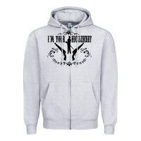 Heather Grey i'm your huckleberry Zipper Hoodie - artisFamous