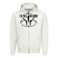 Oatmeal Heather i'm your huckleberry Zipper Hoodie - artisFamous