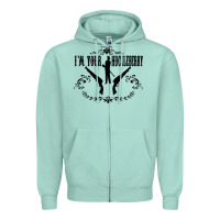 Seafoam i'm your huckleberry Zipper Hoodie - artisFamous