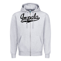 Heather Grey impala Zipper Hoodie - artisFamous