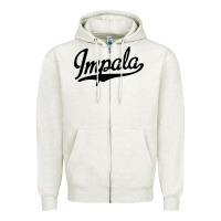 Oatmeal Heather impala Zipper Hoodie - artisFamous