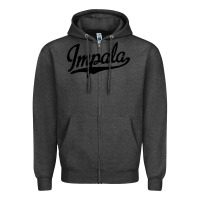 Charcoal Heather impala Zipper Hoodie - artisFamous