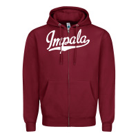 Burgundy impala Zipper Hoodie - artisFamous