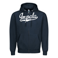 Navy impala Zipper Hoodie - artisFamous