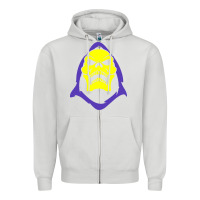 Dove Grey skeletor retro Zipper Hoodie - artisFamous