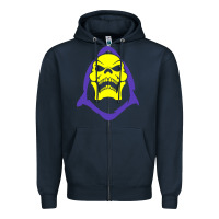 Navy skeletor retro Zipper Hoodie - artisFamous