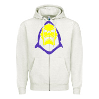 Oatmeal Heather skeletor retro Zipper Hoodie - artisFamous