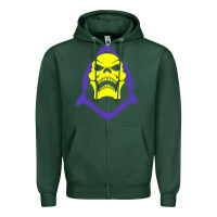 Sports Green skeletor retro Zipper Hoodie - artisFamous