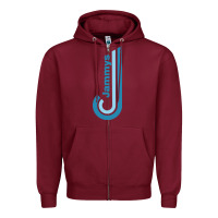 Burgundy jammys Zipper Hoodie - artisFamous