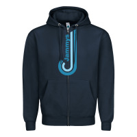 Navy jammys Zipper Hoodie - artisFamous