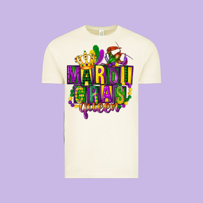 Mardi Gras Queen Vintage Tee Designed By Fadigitalartstudio