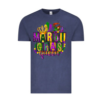 Vintage Denim mardi gras queen Vintage Tee - FaDigitalArtStudio