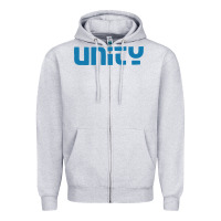 Heather Grey unity Zipper Hoodie - artisFamous