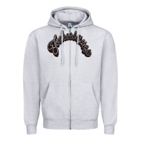 Heather Grey techiniques Zipper Hoodie - artisFamous