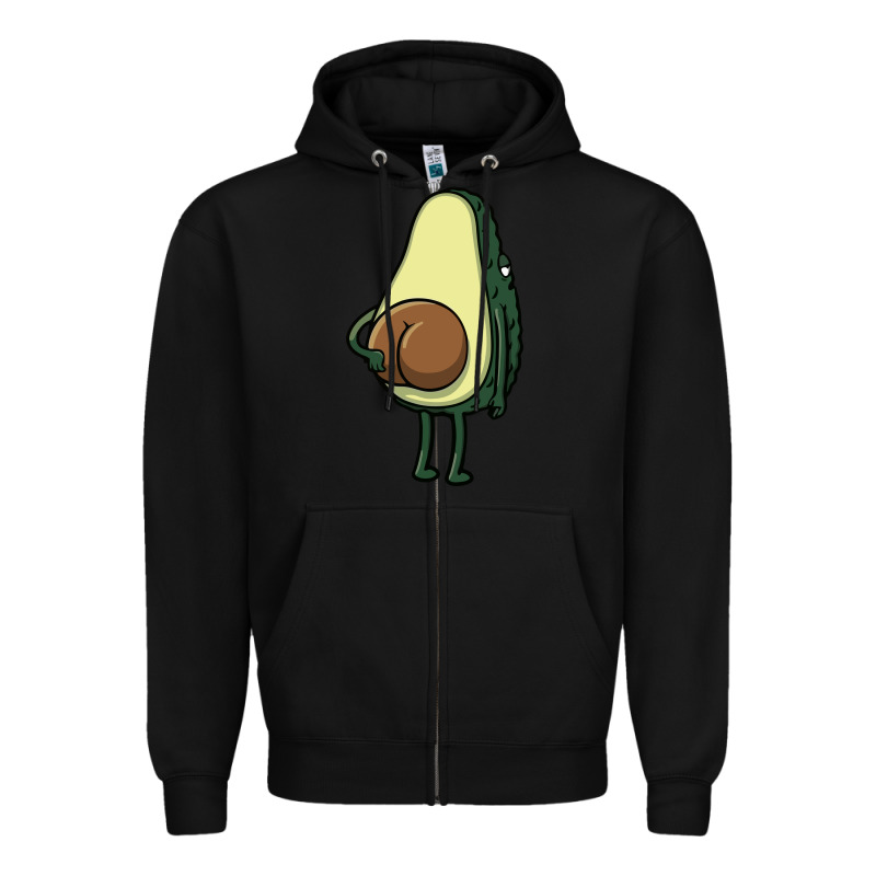 Funny Fruit Avocado Zipper Hoodie by artisFamous | Teevron