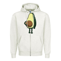 Oatmeal Heather funny fruit avocado Zipper Hoodie - artisFamous