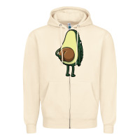 Sandshell funny fruit avocado Zipper Hoodie - artisFamous