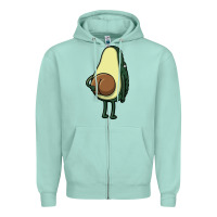 Seafoam funny fruit avocado Zipper Hoodie - artisFamous
