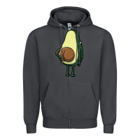Smoke funny fruit avocado Zipper Hoodie - artisFamous